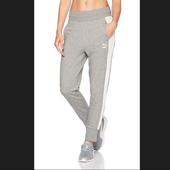 Gray Puma Joggers Women Size Medium - Picture 2 of 5